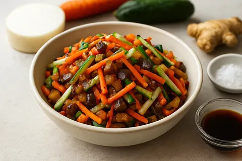 Sugar-Free Fukujinzuke (Japanese Mixed Veg Relish)