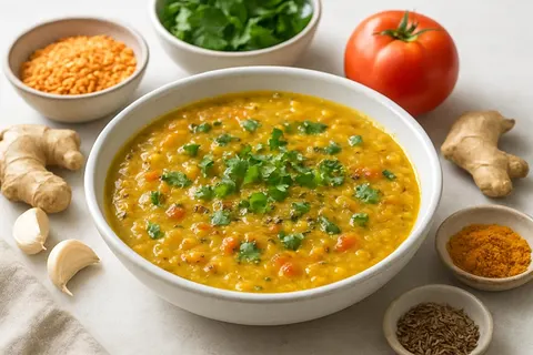 Cilantro-Ginger Detox Dal with Roasted Cumin