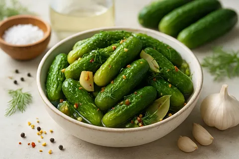 Zesty Homemade Gherkins