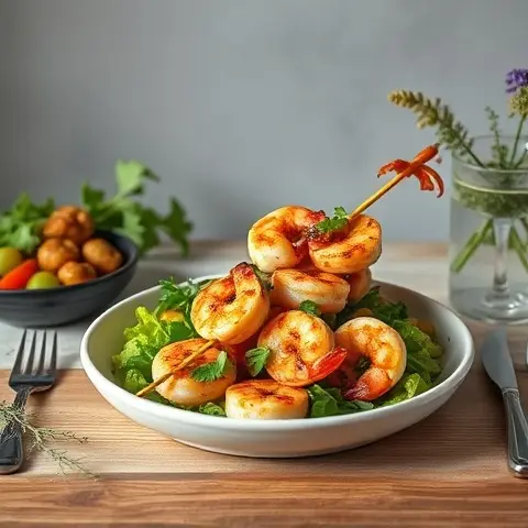Masala Grilled Shrimp Skewers