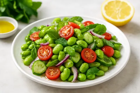 Fava Bean & Mint Salad