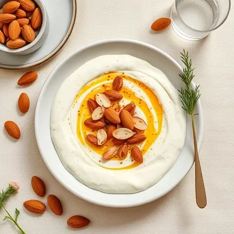 Spicy Almond & Smoked Paprika Labneh Dip