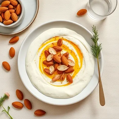 Spicy Almond & Smoked Paprika Labneh Dip