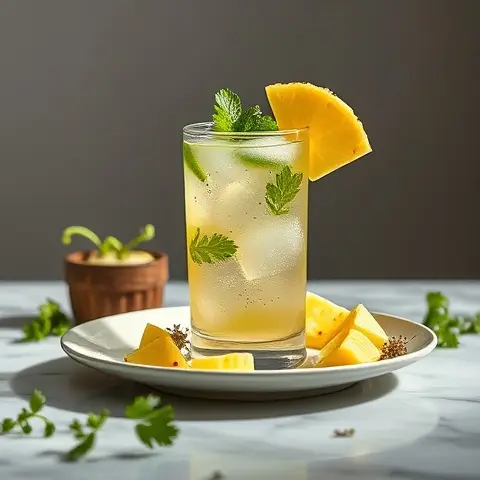 Cilantro‑Pineapple Electrolyte Refresher