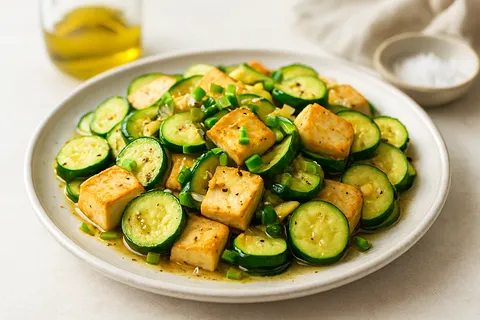 Soft Tofu & Zucchini Stir