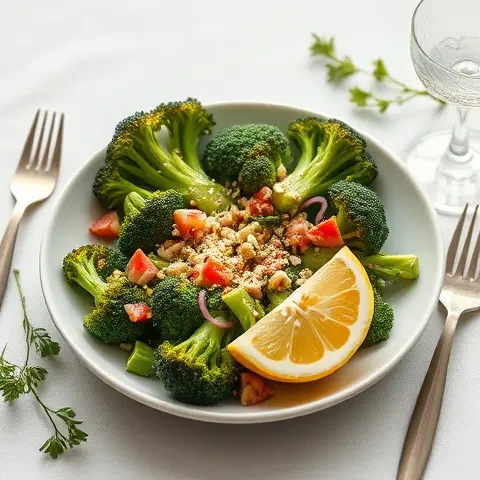 Charred Broccoli & Lemon Tahini Salad