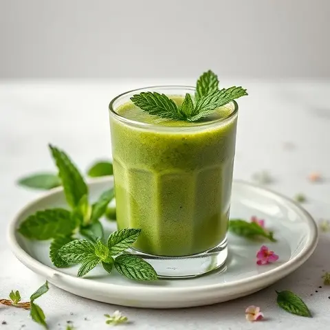 Minted Green Smoothie Shot
