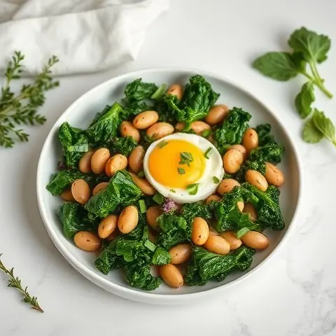 Kale and White Bean Breakfast Skillet