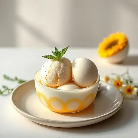 Sunflower Seed Jat Ice Cream (Korean-Inspired, Nut-Free)