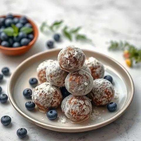 7 Blueberry Coconut Bliss Balls