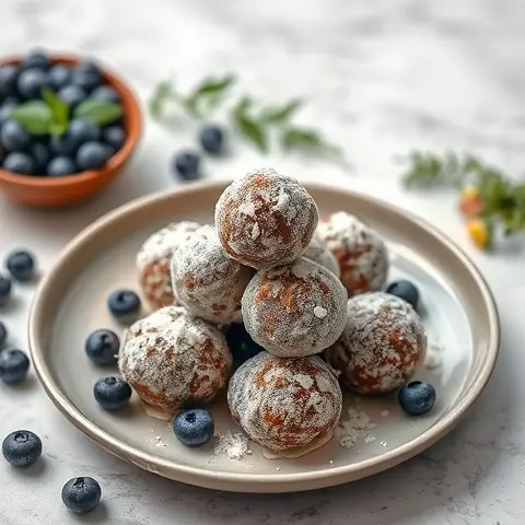 7 Blueberry Coconut Bliss Balls