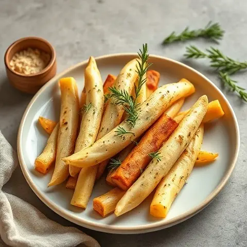 Oven-Roasted Parsnip Sticks with Rosemary
