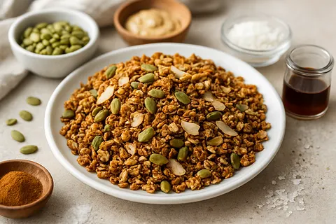 Tahini-Pumpkin Seed Granola