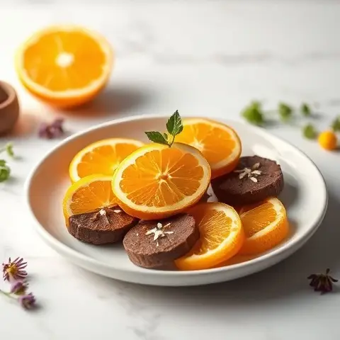 Nutritious Orange-Cacao Slices