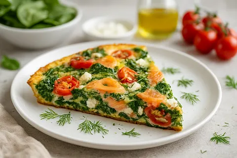 Spinach & Smoked Salmon Frittata