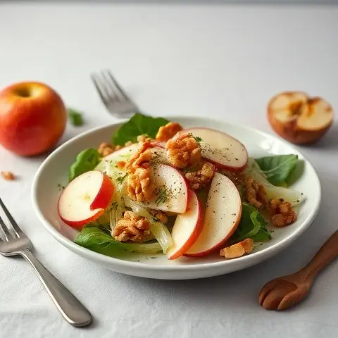 Crunchy Fennel, Apple & Walnut Salad