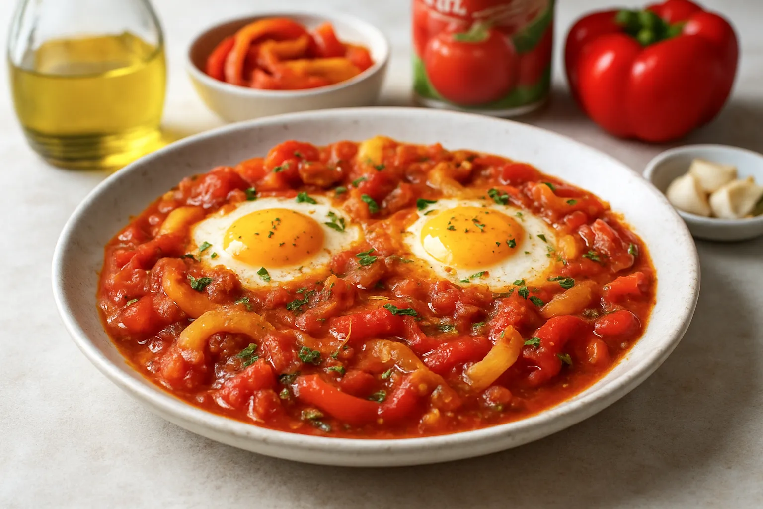 Keto Shakshuka with Roasted Peppers