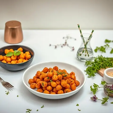 Spicy Szechuan Pepper Roasted Chickpeas