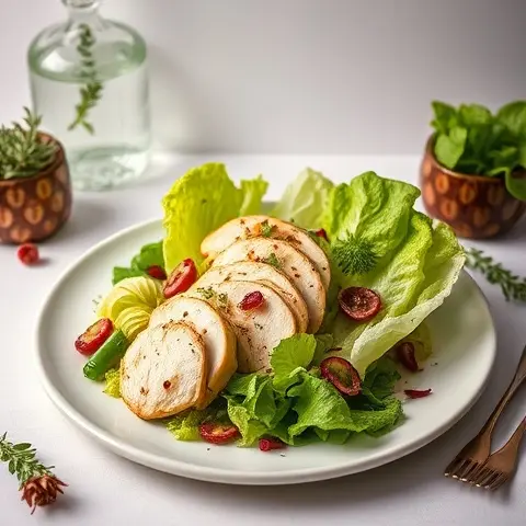 Fresh Herb Chicken Lettuce Salad