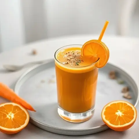 Orange Carrot Beta Carotene Baby Friendly Smoothie