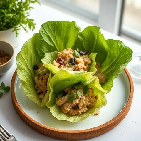 Green Goddess Chicken Lettuce Cups