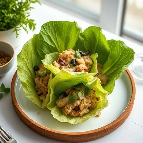 Green Goddess Chicken Lettuce Cups