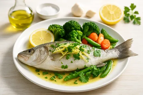 Chinese Steamed Ginger Fish