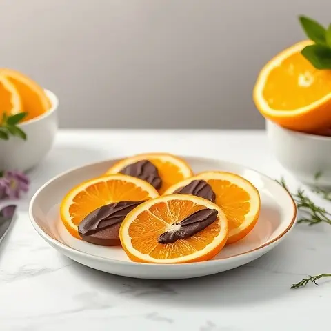 Chocolate-Dipped Orange Slices