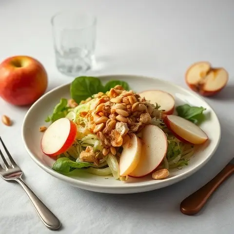 Fennel and Apple Crunch Salad with Sunflower Seeds