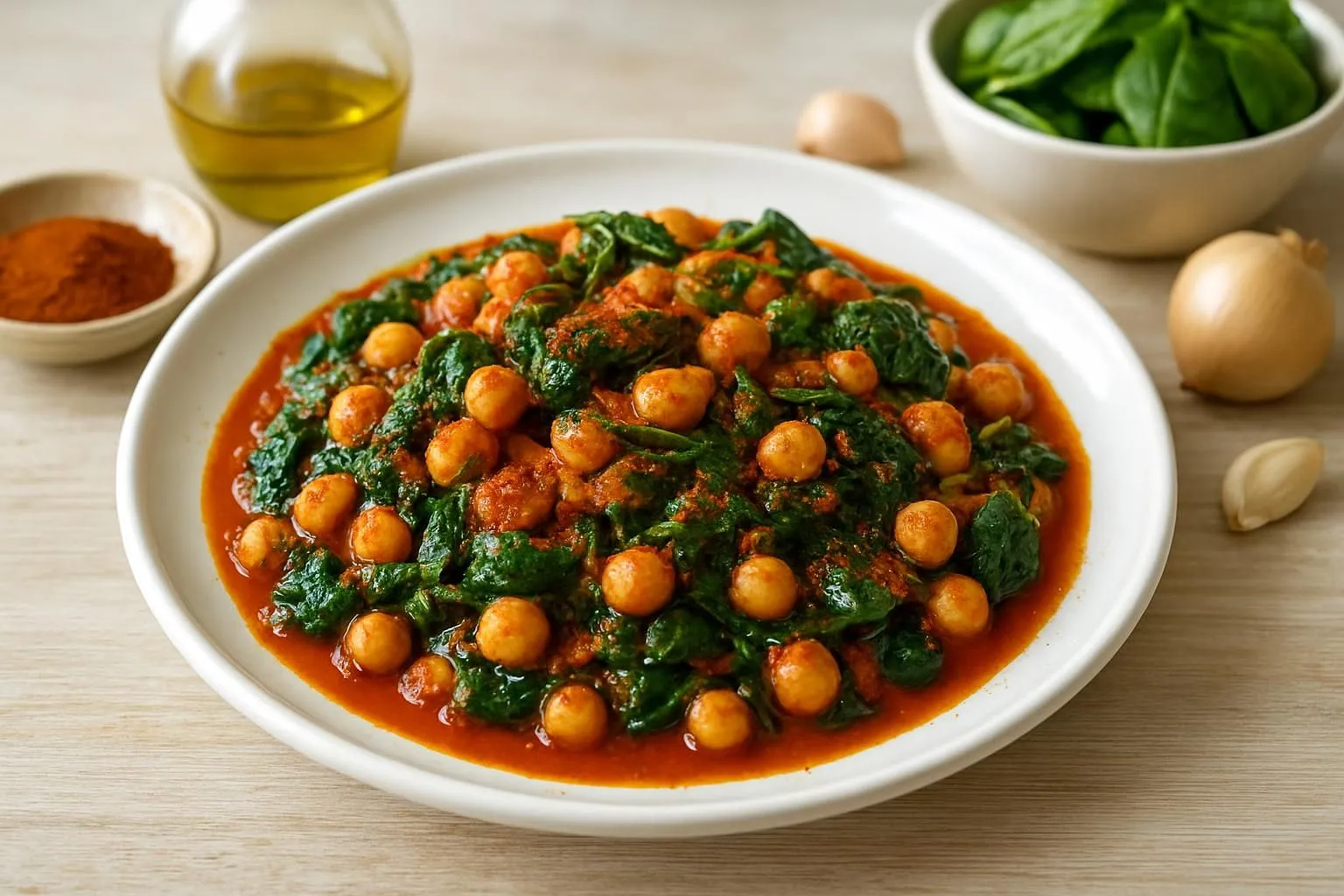 Sevillana Espinacas con Garbanzos with Smoked Paprika and Toasted Cumin