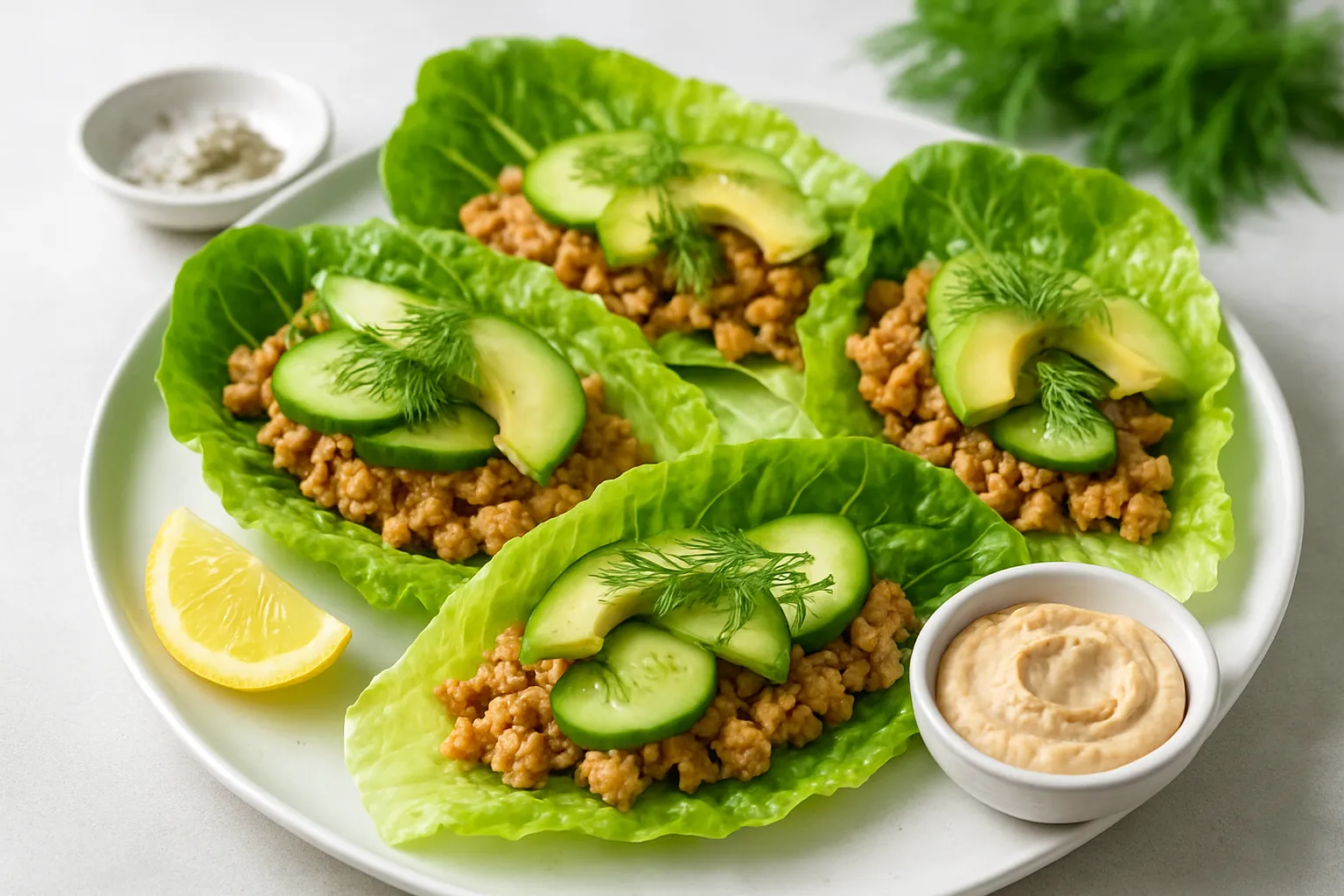 Fresh Turkey and Cucumber Lettuce Wraps