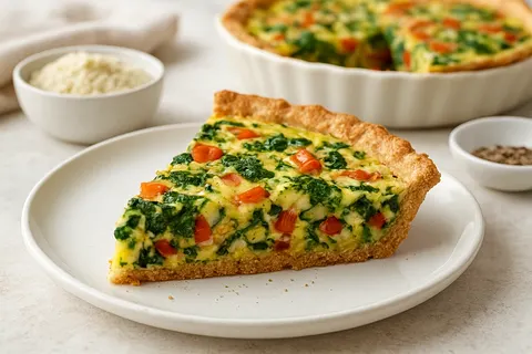 Savory Almond Crust Quiche