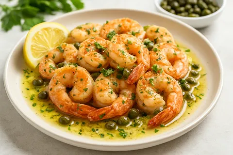 Shrimp Piccata with Lemon and Capers