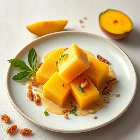 Nutty Low-Sugar Mango Kulfi