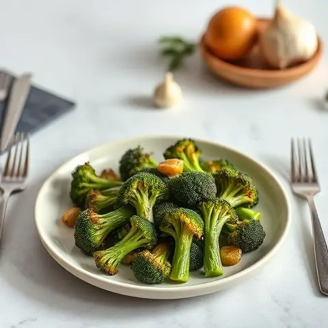 Roasted Garlic Broccoli