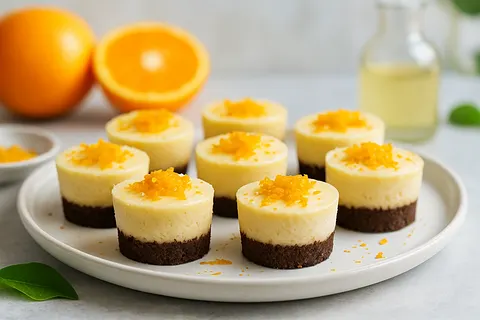 Delightful Orange Blossom Cheesecake Bites