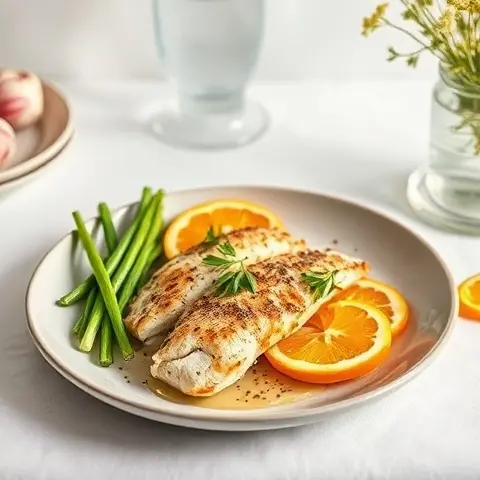 Dill‑Mustard Free Baked Sardines with Fennel & Orange