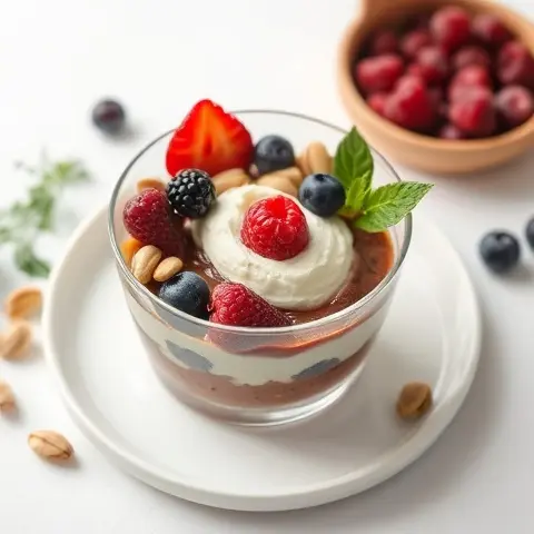 Ricotta, Pistachio, and Berry Cup