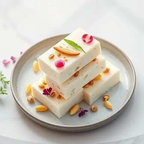 Nutty Pistachio Rosewater Frozen Yogurt Bars