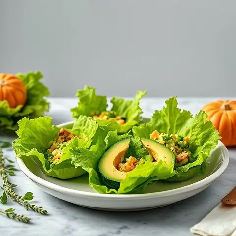 Watercress & Avocado Salad Cups with Citrus Vinaigrette