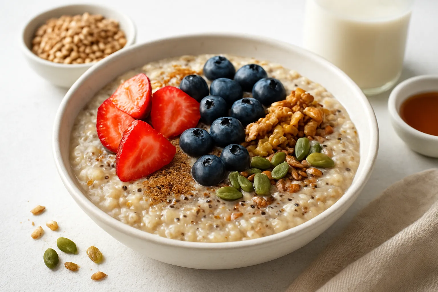 Nutritious Millet & Buckwheat Seed Porridge