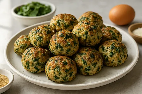 Turkey-Spinach Breakfast Meatballs