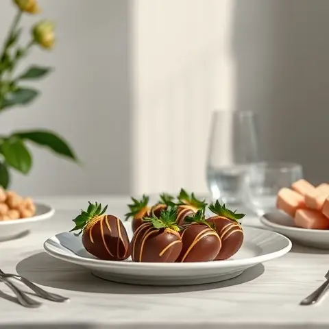 Nutty Macadamia Chocolate-Dipped Strawberries