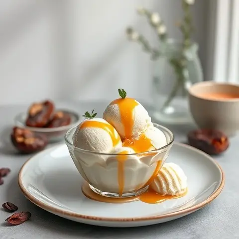 Creamy Salted Caramel Date-Free Ice Cream