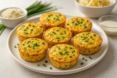 Almond-Chive Mini Quiches (Crustless)