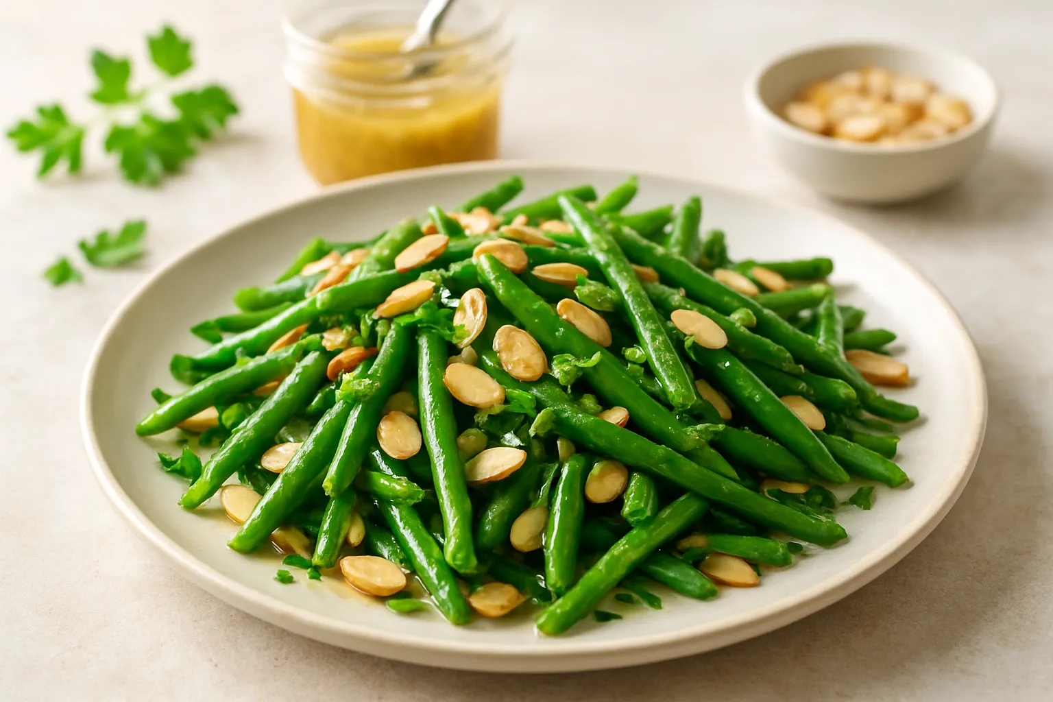 Haricots Vert & Almond Salad with Dijon Vinaigrette
