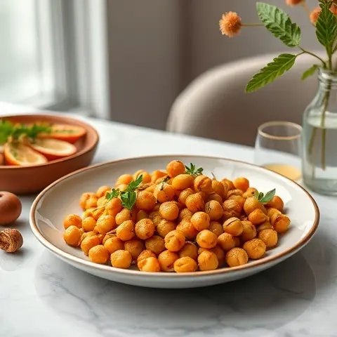 Zesty Roasted Chickpeas with Paprika