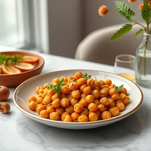 Zesty Roasted Chickpeas with Paprika
