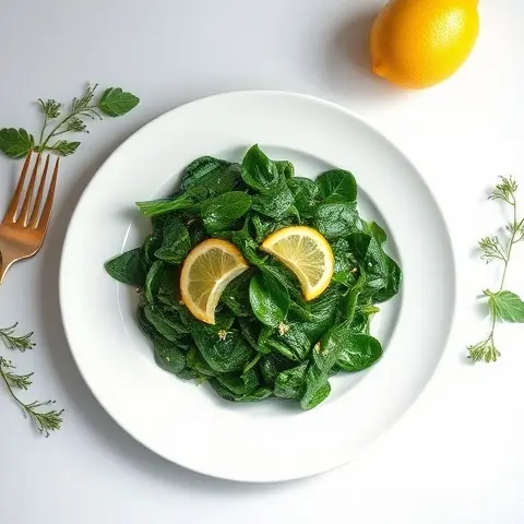 Sautéed Spinach with Lemon Zest