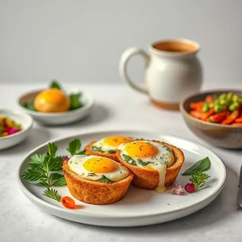 Collagen Egg Muffins with Spinach and Peppers